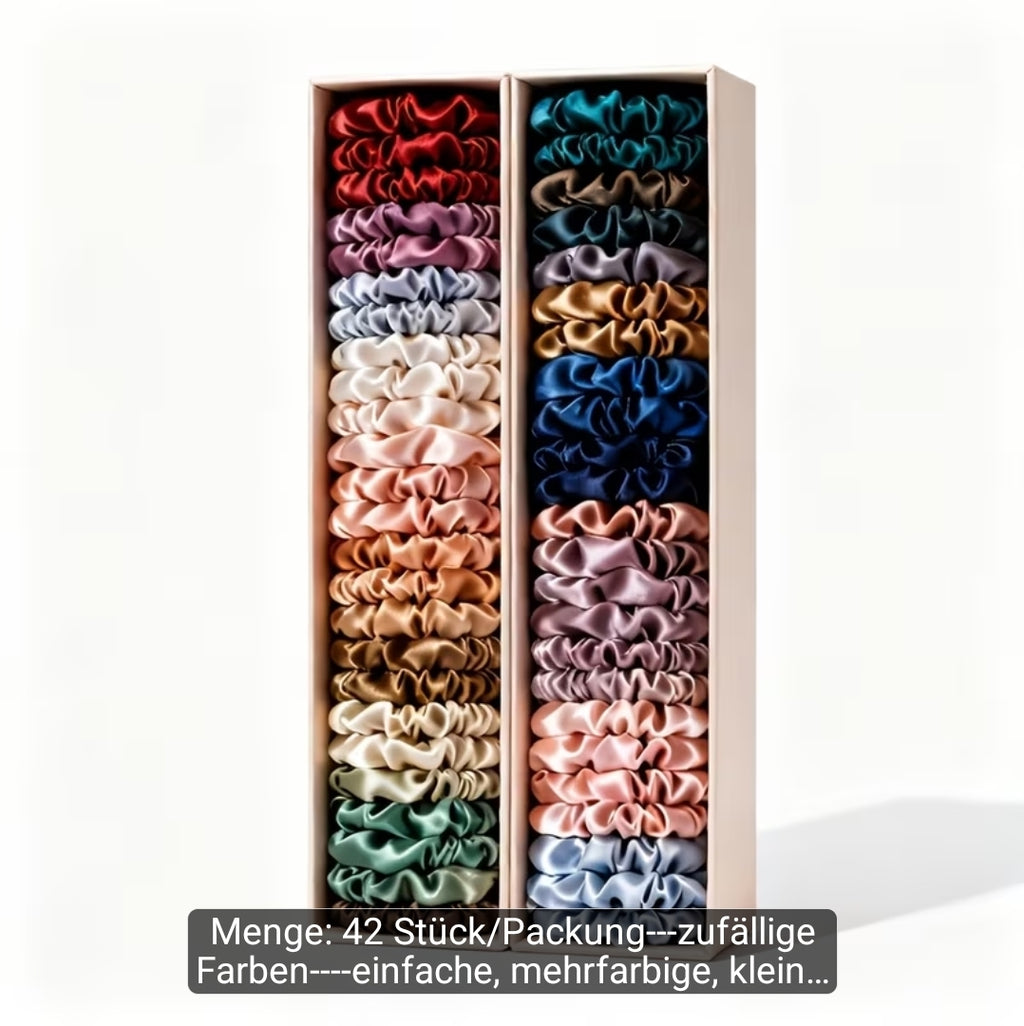 42er Set | Weiche Haargummis in vielen Farben